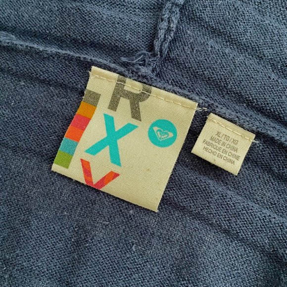 Roxy L Juniors LS Blue Top w Hood + Victoria's Secret Moda Brown Tank Bundle Lot - Picture 9 of 13